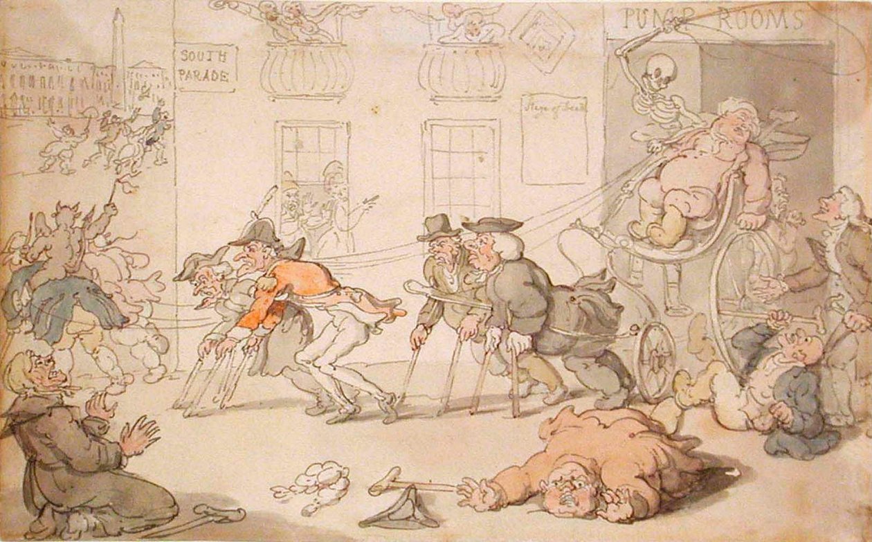 Il palcoscenico della morte da Thomas Rowlandson