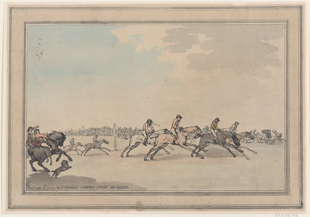 La partenza, 21 giugno 1786 da Thomas Rowlandson