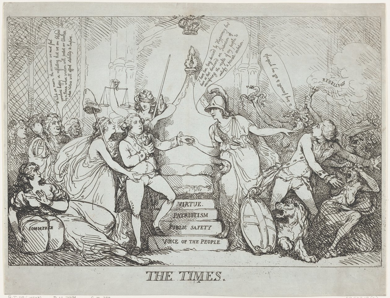 The Times, dicembre 1788 da Thomas Rowlandson
