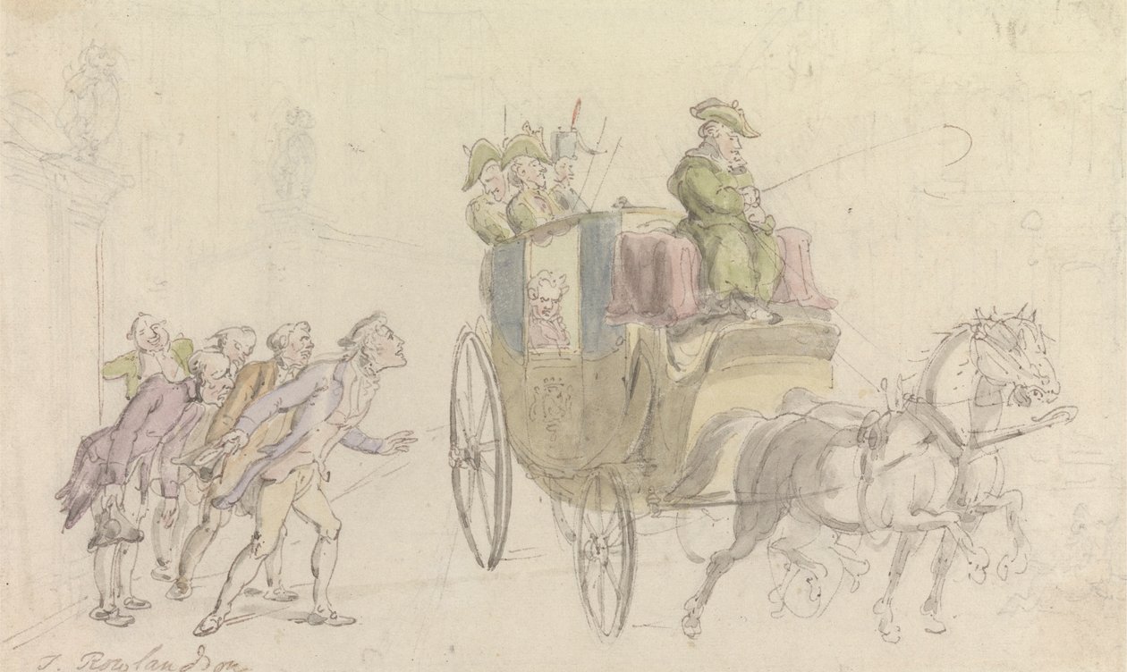 Il vicario di Wakefield: Assistenza a un nobile da Thomas Rowlandson