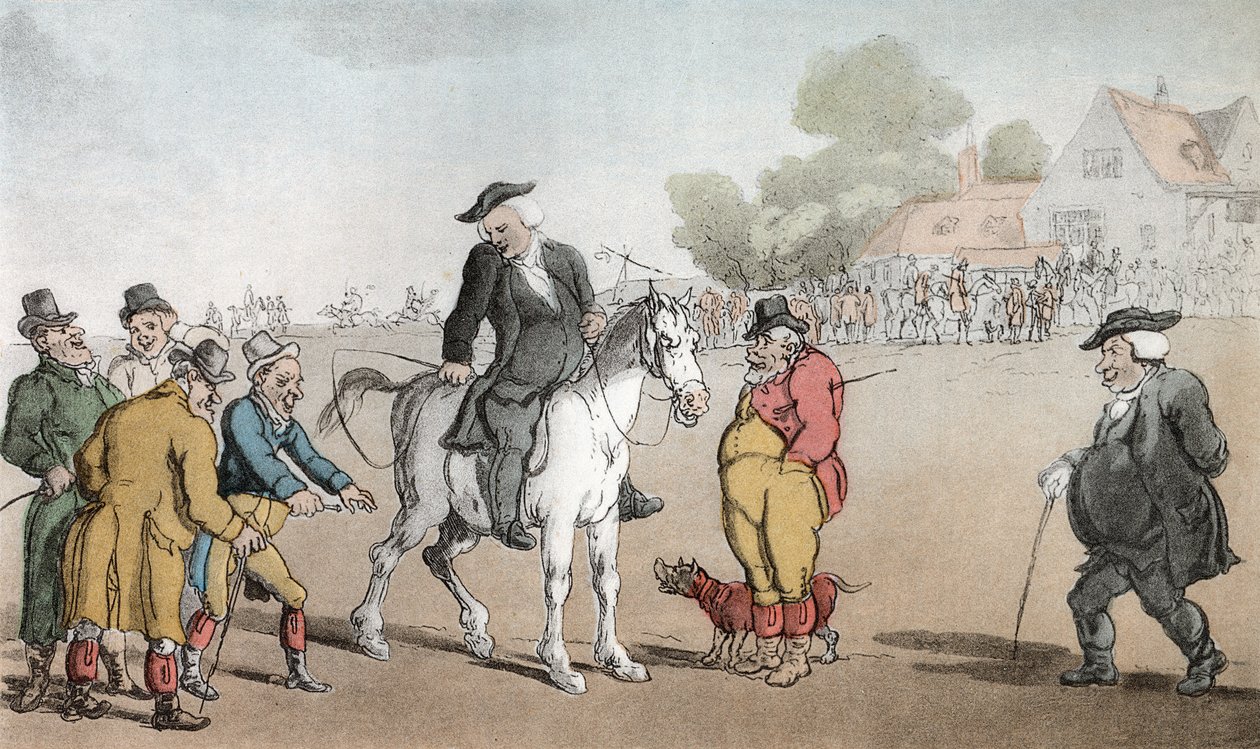 Il vicario che vende il suo cavallo, illustrazione da 