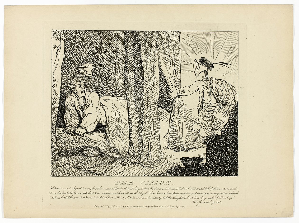 La visione, da Il giro delle Ebridi di Boswell da Thomas Rowlandson