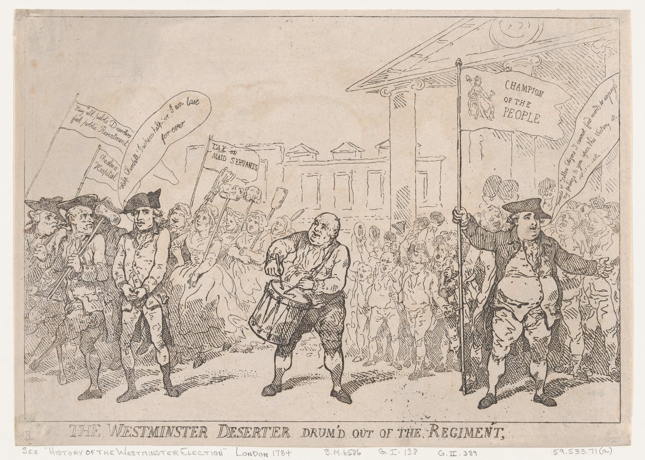 Il disertore di Westminster espulso dal reggimento, 18 maggio 1784 da Thomas Rowlandson