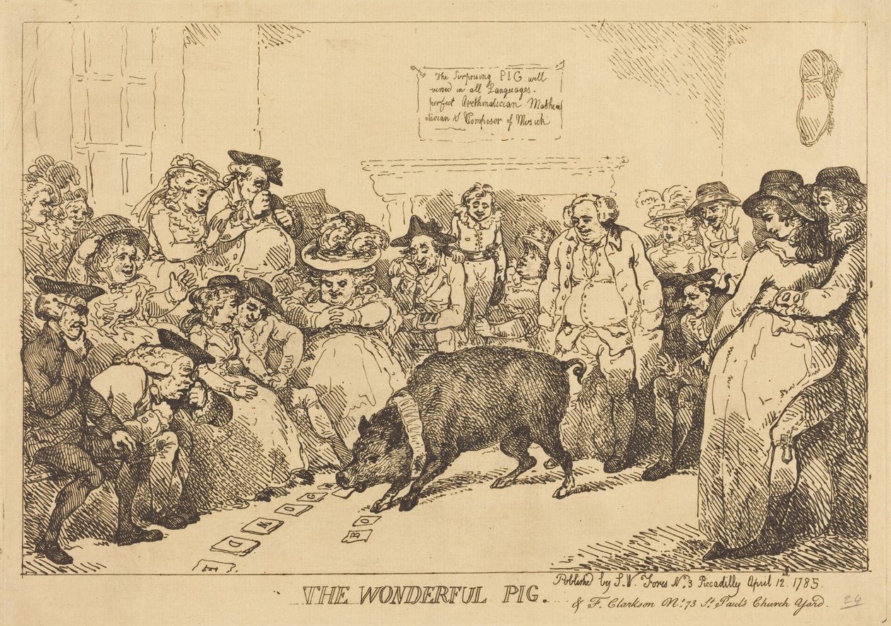 Il maiale meraviglioso da Thomas Rowlandson