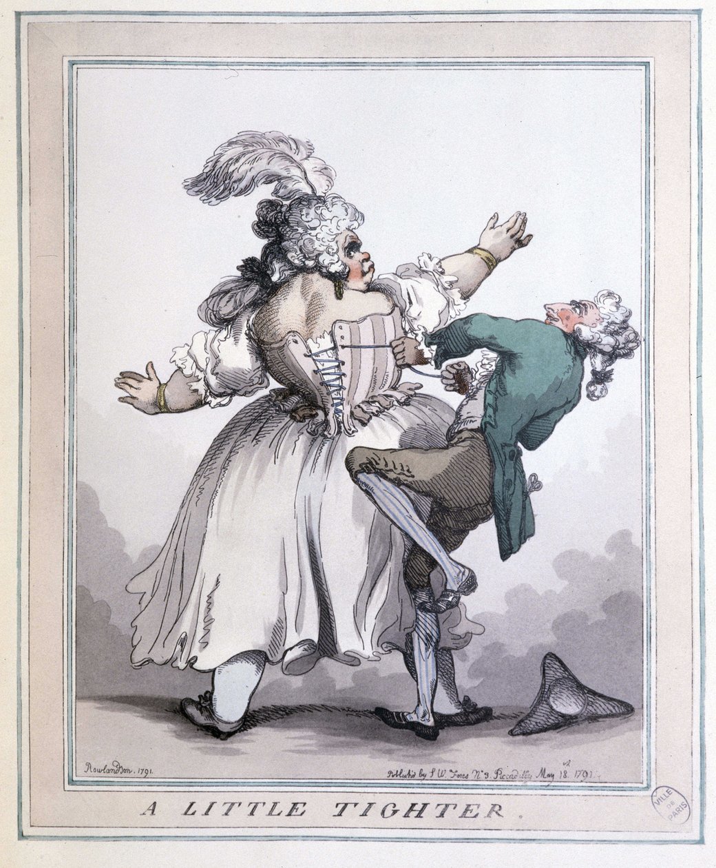 Stringere di più - Stampe di Rowlandson, in "Il corsetto nell
