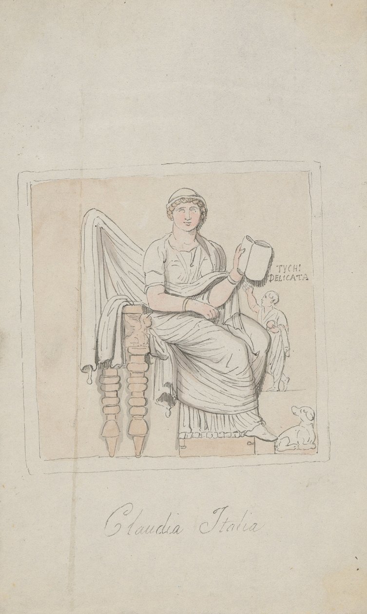 Tombstone, Claudia Italia nei panni dell’Allegoria della Musica da Thomas Rowlandson