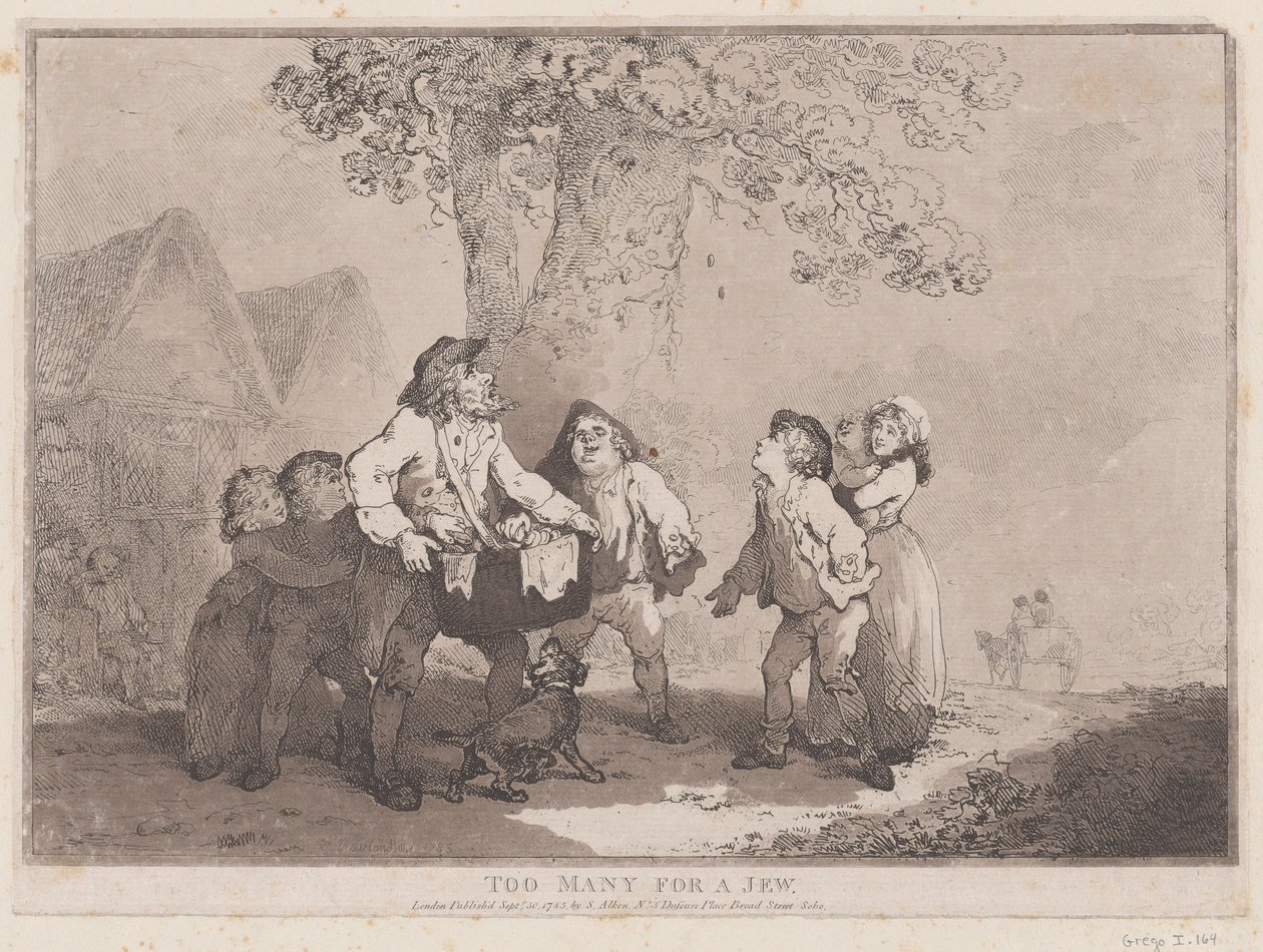 Troppi per un ebreo, 20 settembre 1785 da Thomas Rowlandson
