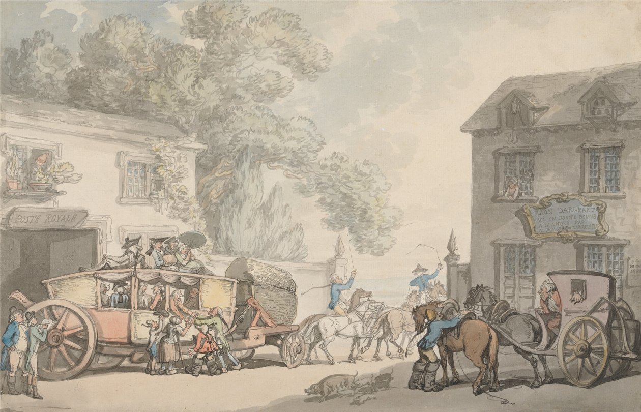 Viaggiare in Francia da Thomas Rowlandson