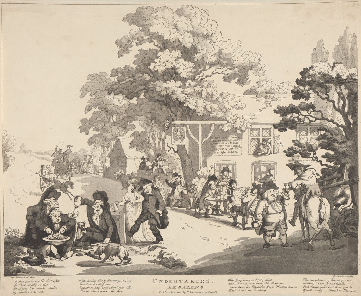 I becchini si divertono da Thomas Rowlandson