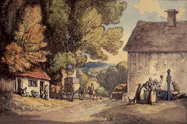 Il verde del villaggio da Thomas Rowlandson