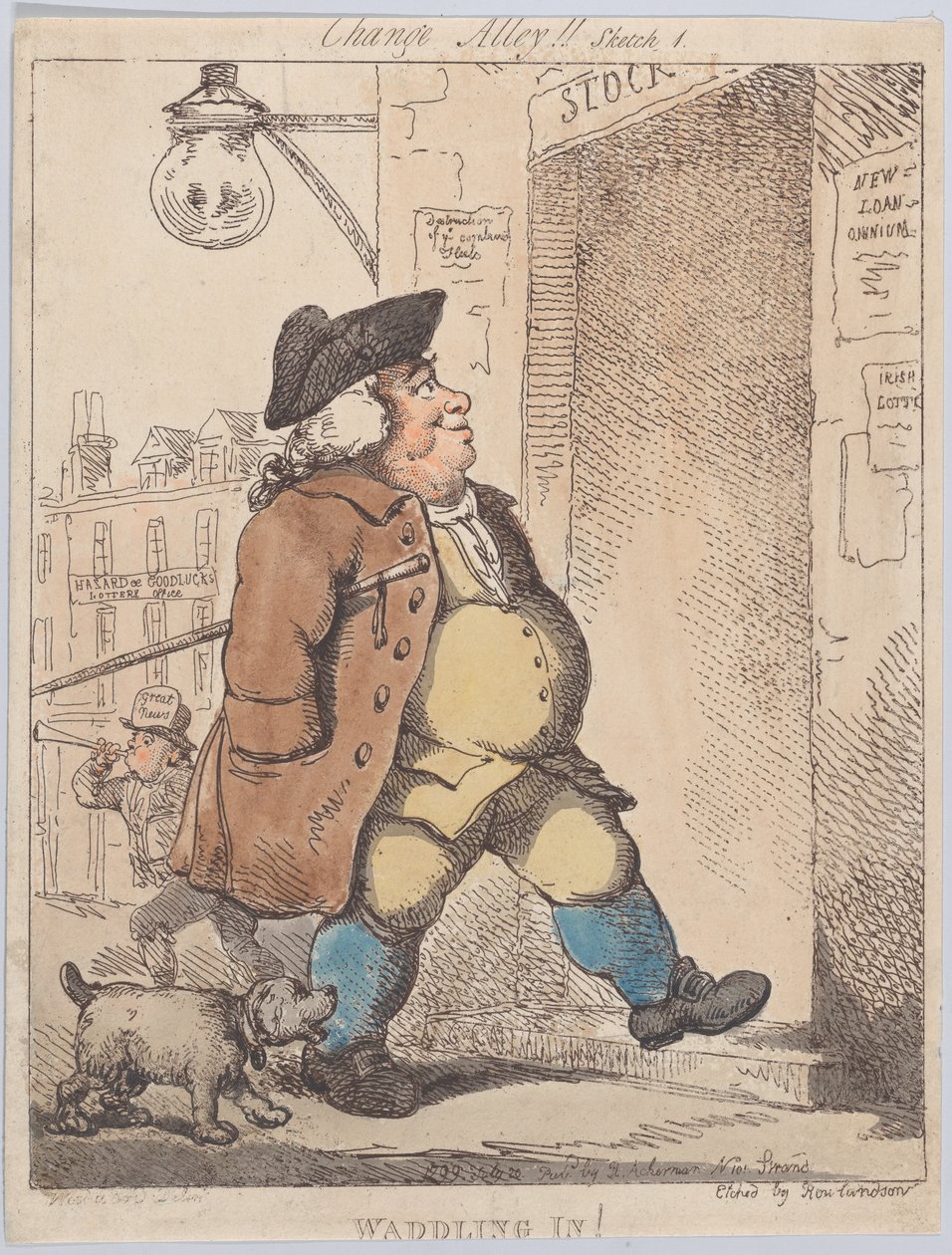 Waddling In!, 1 agosto 1799 da Thomas Rowlandson