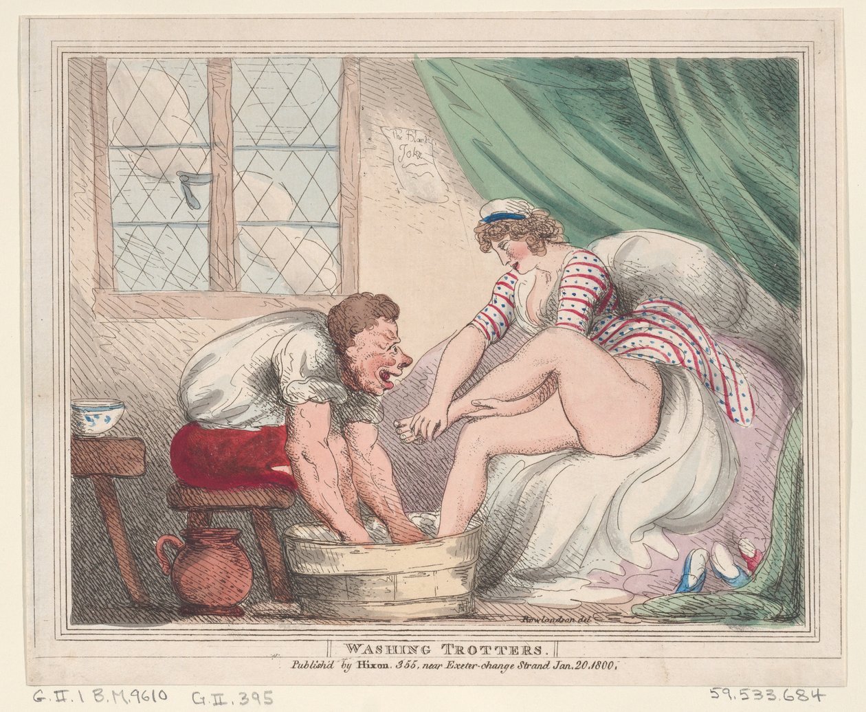 Lavaggio dei trotter, 20 gennaio 1800 da Thomas Rowlandson