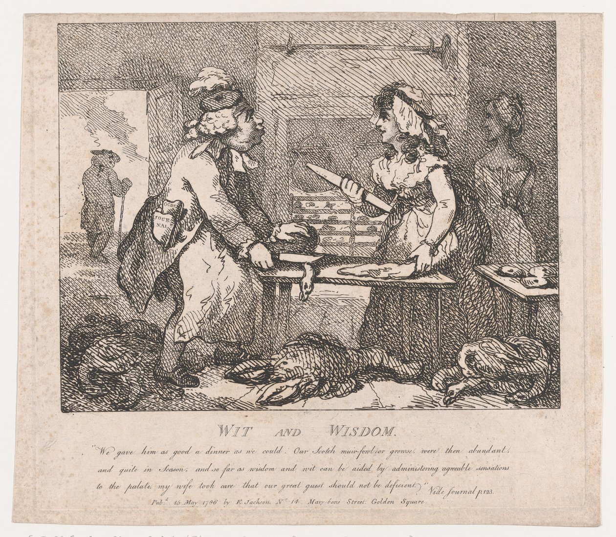 Wit and Wisdom Picturesque Beauties of Boswell, Parte Prima da Thomas Rowlandson