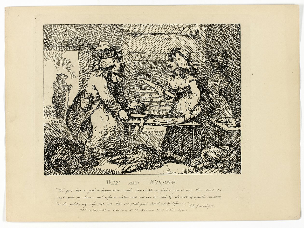 Saggezza e arguzia, da Il giro delle Ebridi di Boswell da Thomas Rowlandson