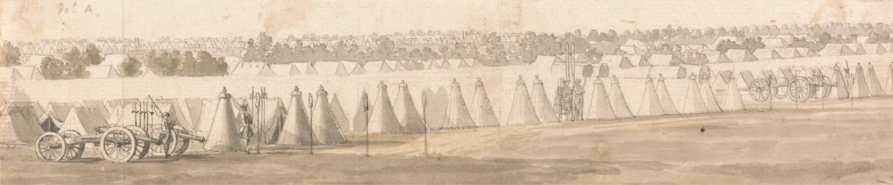 Un accampamento nelle Fiandre da Thomas Sandby