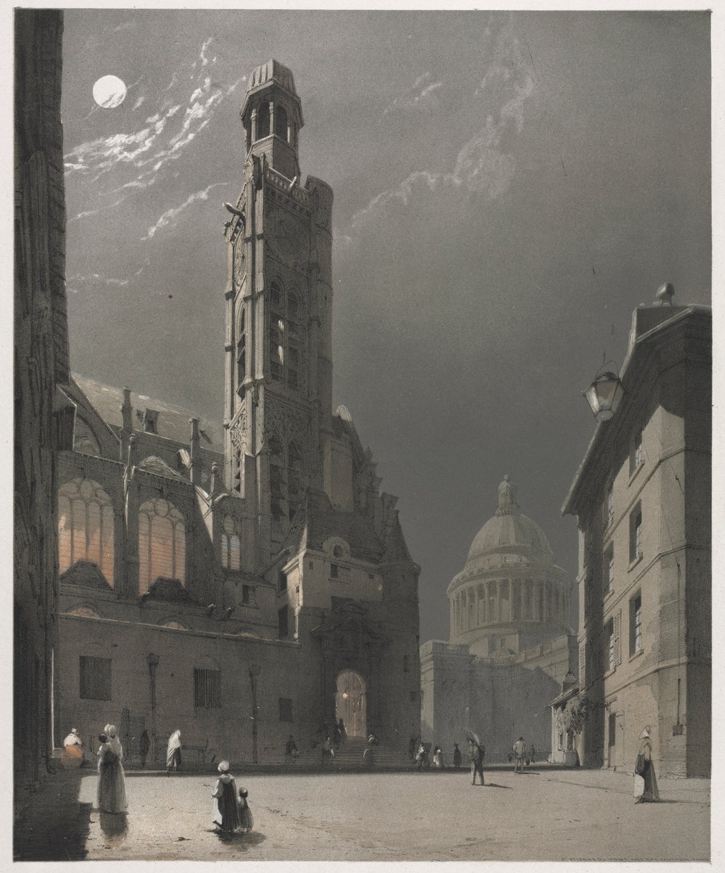 Architettura pittoresca a Parigi, Gand, Anversa, Rouen: St. Etienne du Mont da Thomas Shotter Boys