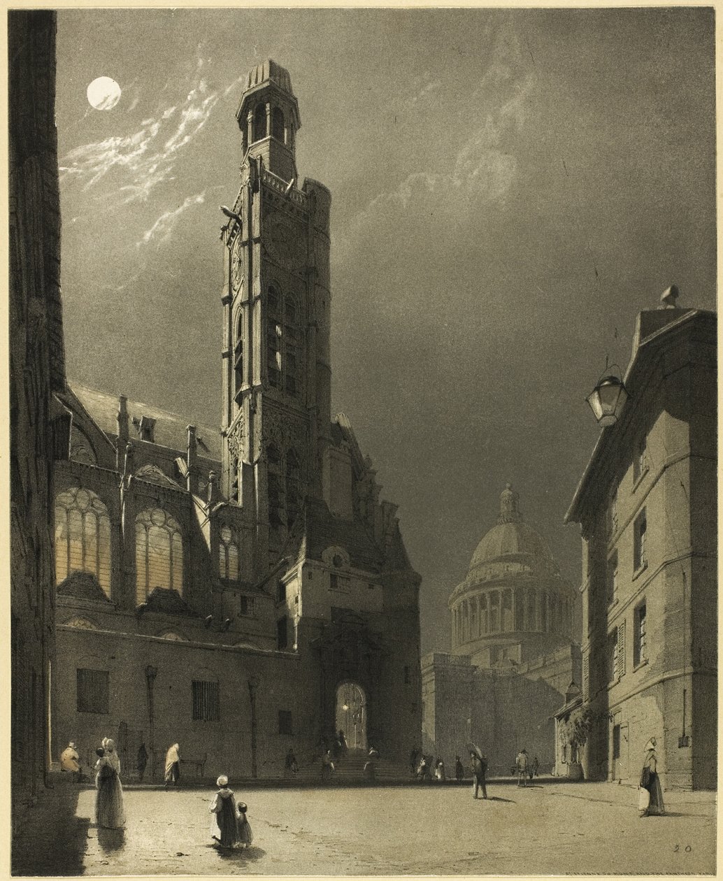 St. Etienne du Mont e il Pantheon, Parigi da Thomas Shotter Boys