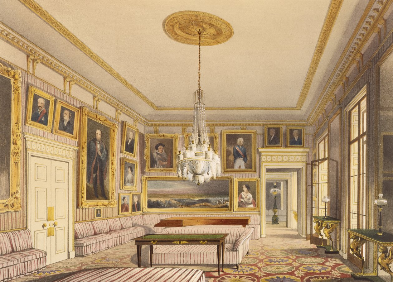 Il salotto a strisce, Apsley House, 1853 da Thomas Shotter Boys