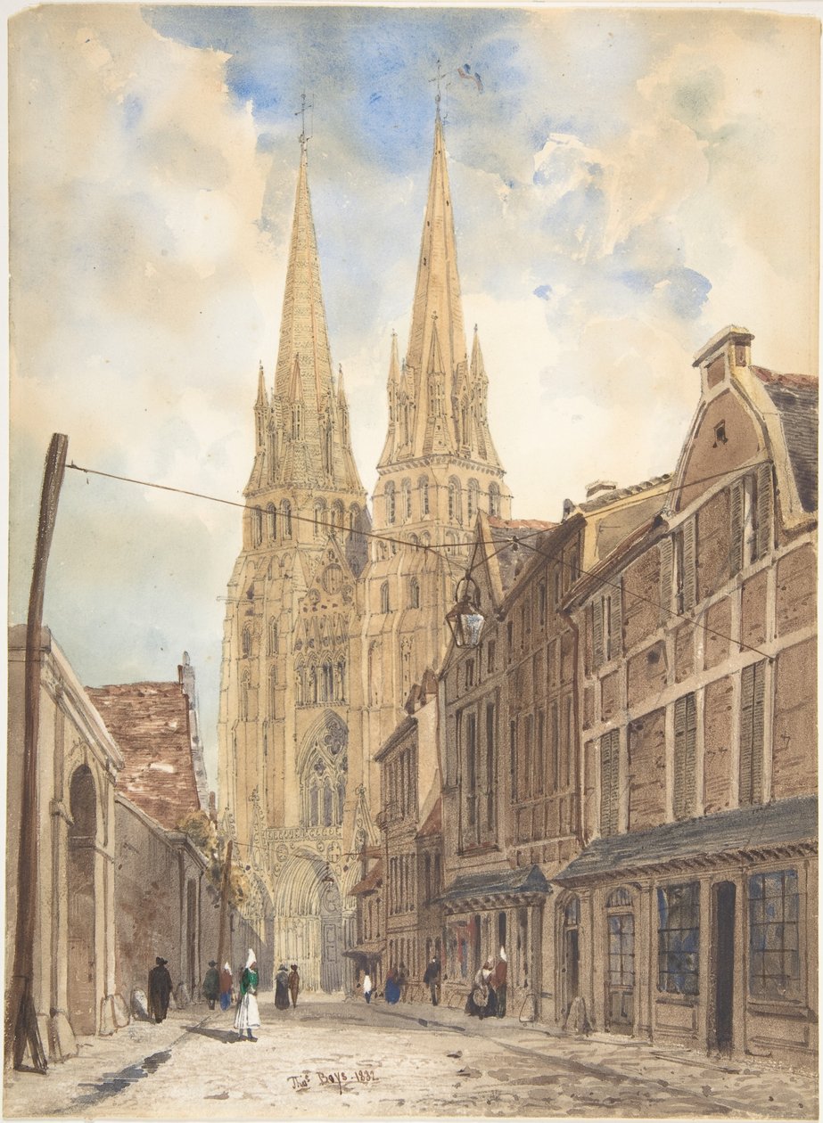 Veduta di Bayeux da Thomas Shotter Boys