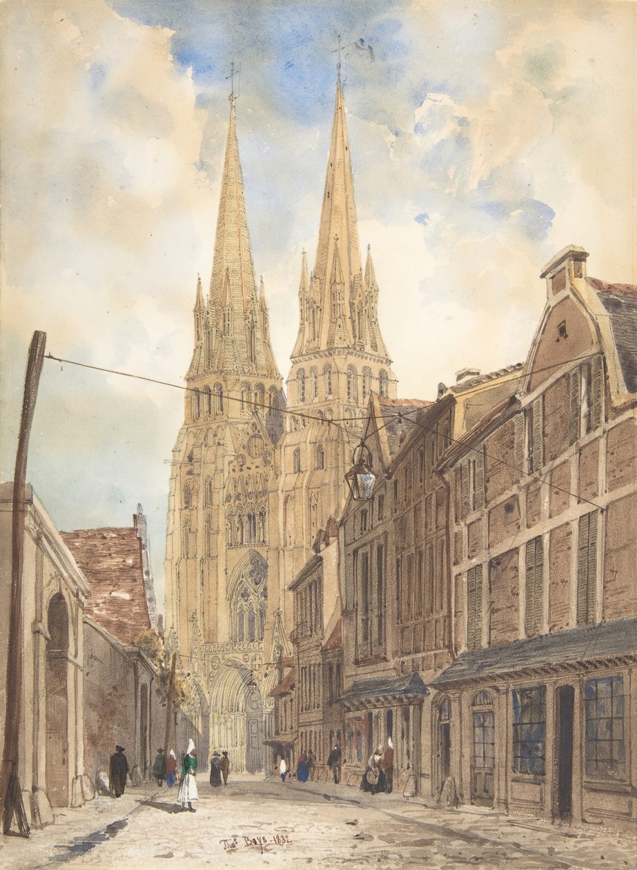 Veduta di Bayeux da Thomas Shotter Boys