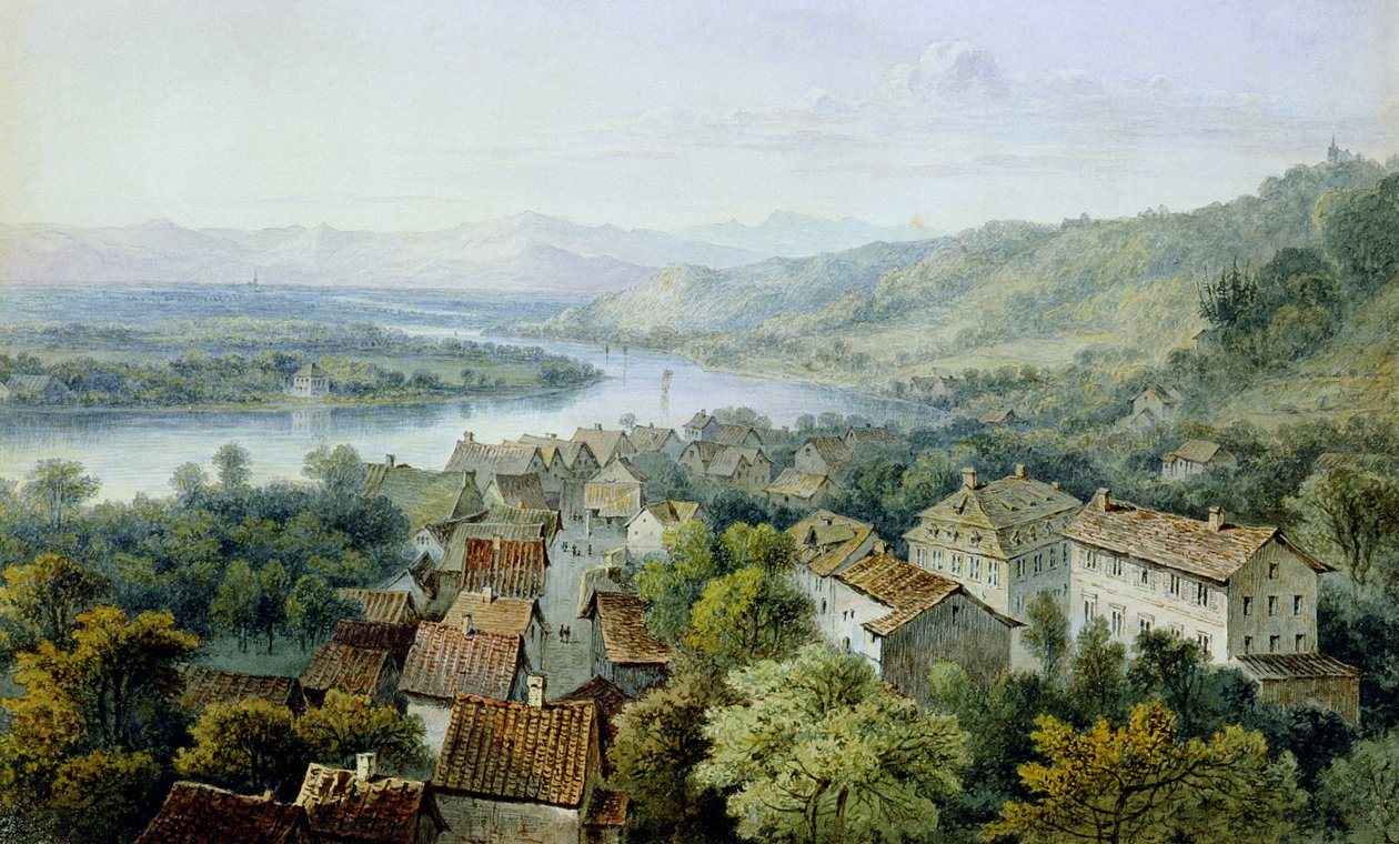 Una vista di Karlsruhe da Thomas Sidney Cooper