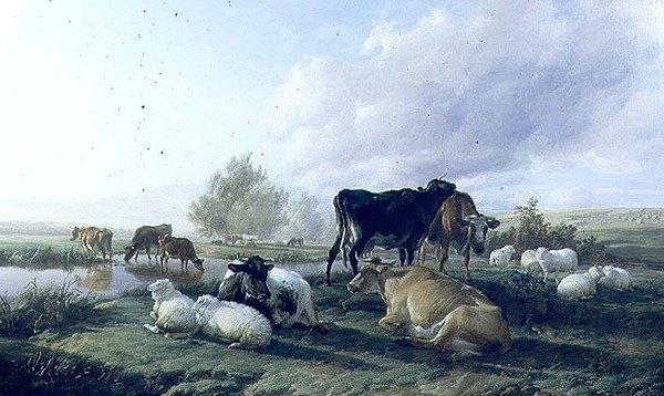 Nei prati di White Hall, Canterbury da Thomas Sidney Cooper