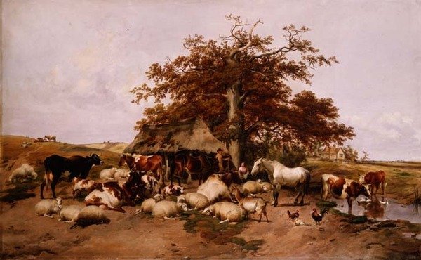 Il riposo di mezzogiorno da Thomas Sidney Cooper