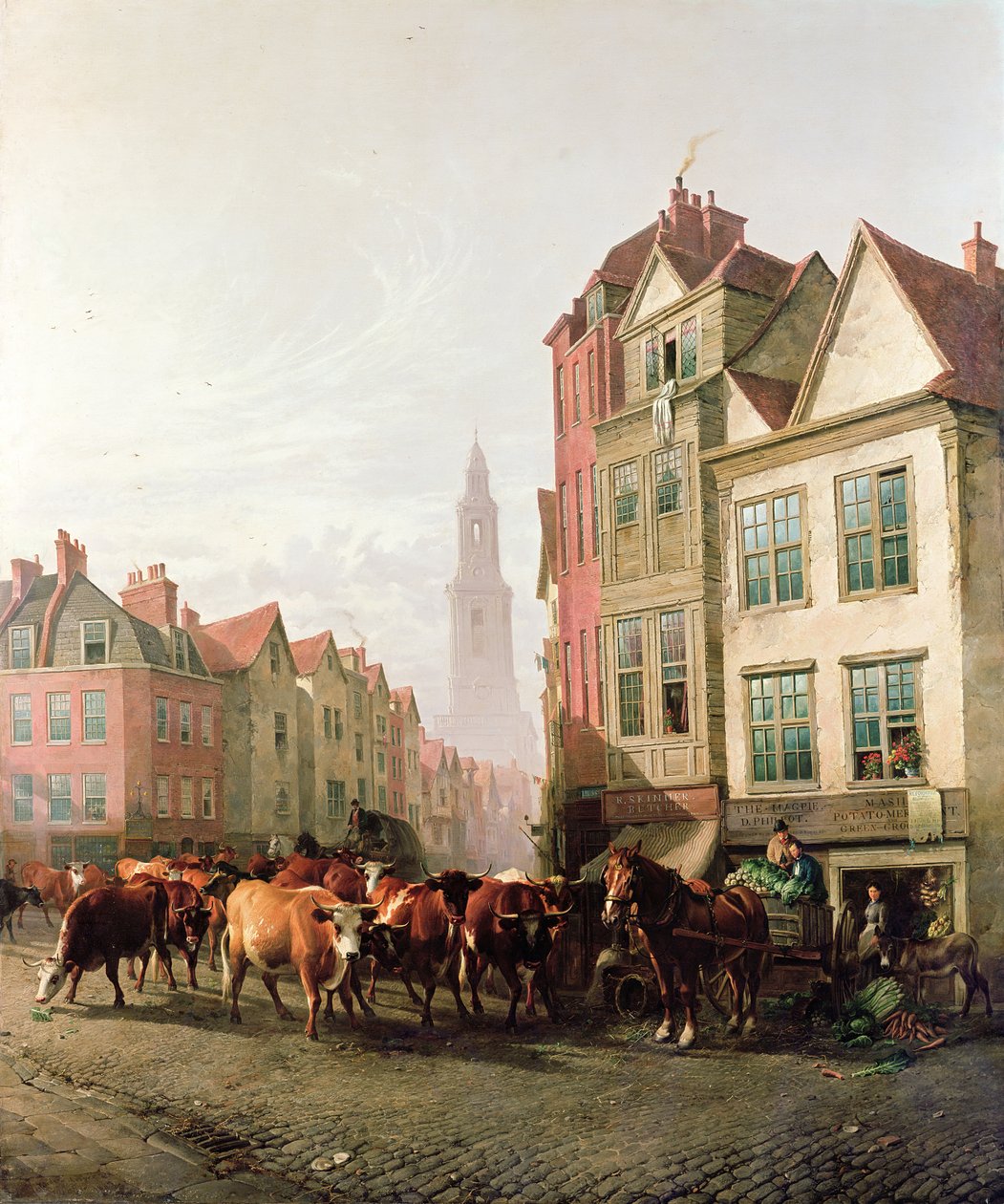 Il Vecchio Mercato di Smithfield da Thomas Sidney Cooper