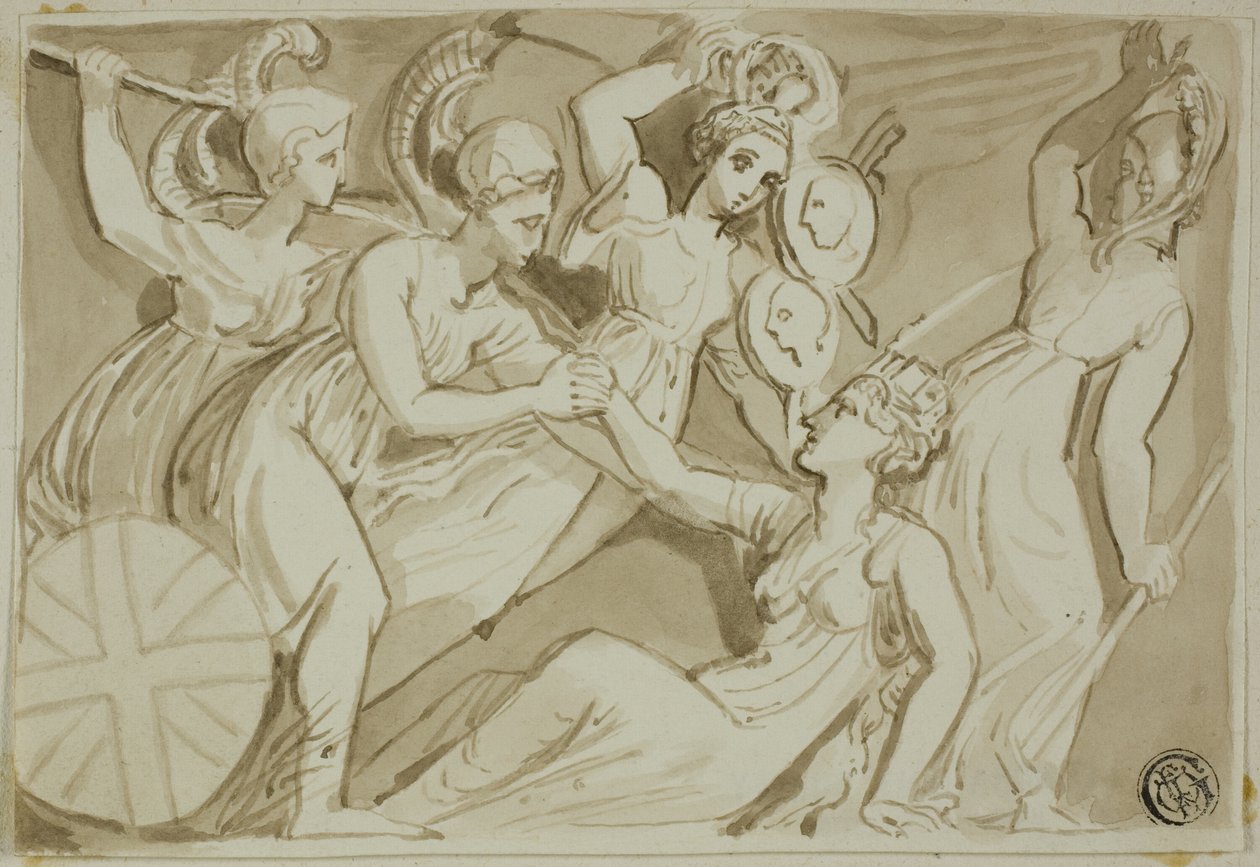 Guerriere che Vengono in Aiuto di Britannia da Thomas Stothard