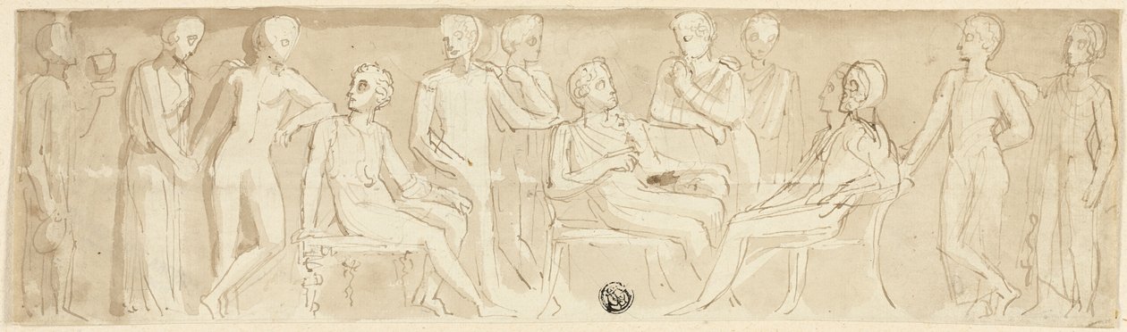 Disegno di fregio in stile classico da Thomas Stothard