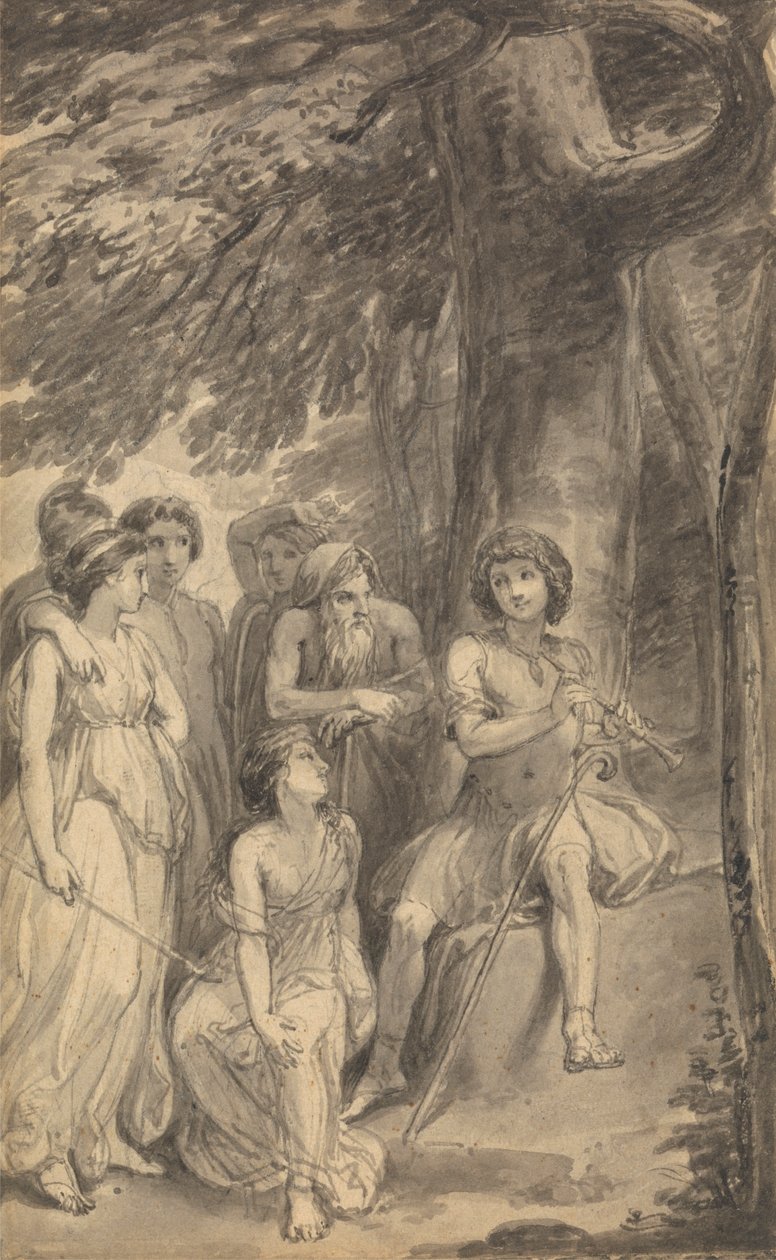 Una delle sei illustrazioni per "Le avventure di Telemaco figlio di Ulisse" di Fénelon da Thomas Stothard