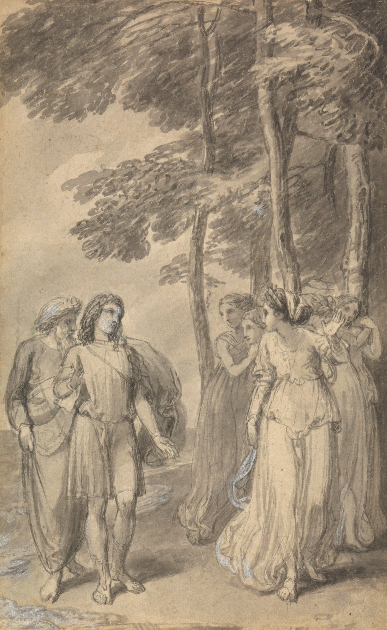 Una delle sei illustrazioni a "Le avventure di Telemaco figlio di Ulisse" di Fénelon da Thomas Stothard