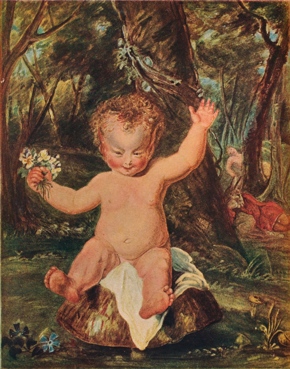 Puck, da un disegno ad acquerello di Stoddart, dopo Reynolds, 1789, 1903 da Thomas Stothard