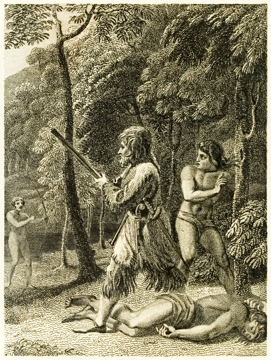 Robinson Crusoe vede e salva per la prima volta il suo uomo Venerdì da 