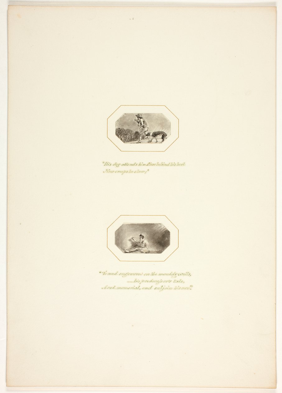 Studio per una tavola da "The Task" da Thomas Stothard