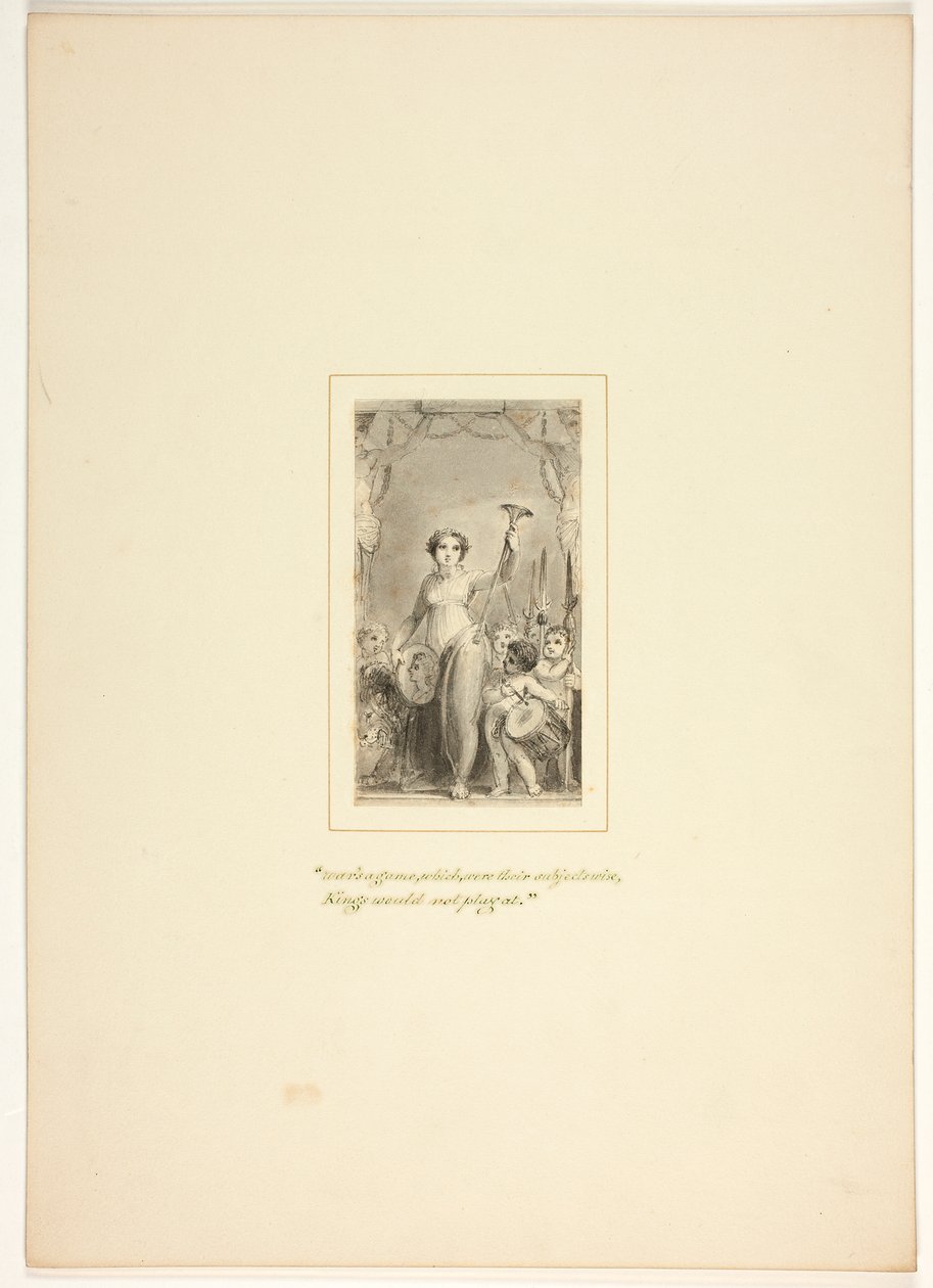Studio per una tavola da Il compito da Thomas Stothard