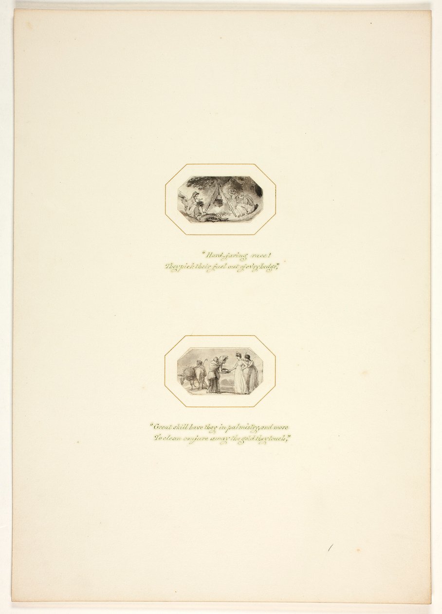 Studio per una tavola da «The Task» da Thomas Stothard