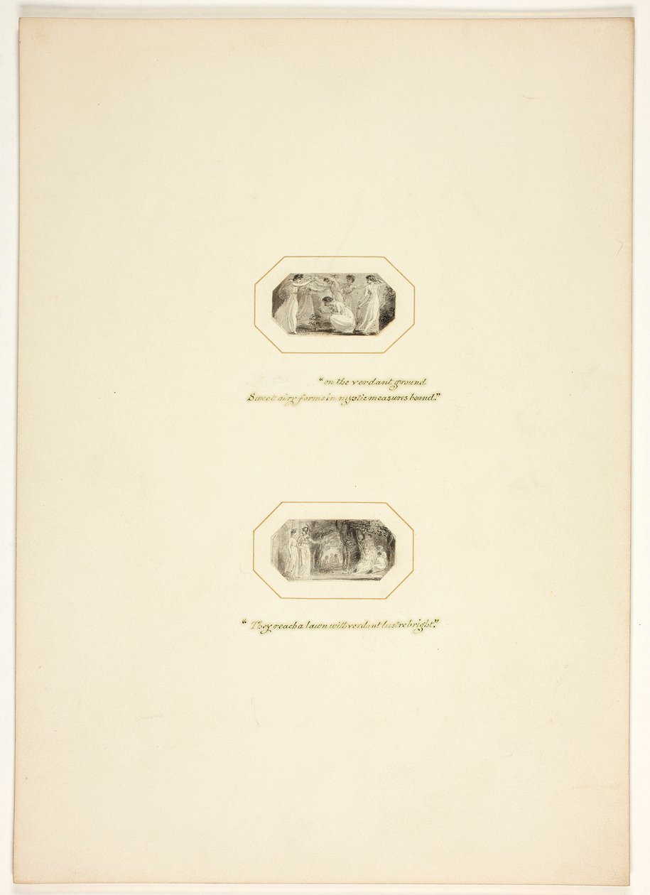 Studie für eine Platte aus The Task da Thomas Stothard