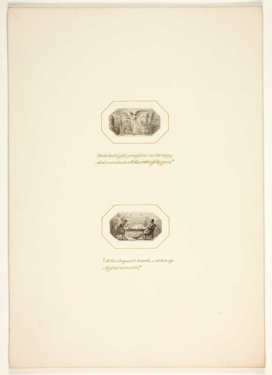 Studie für eine Platte aus The Task da Thomas Stothard