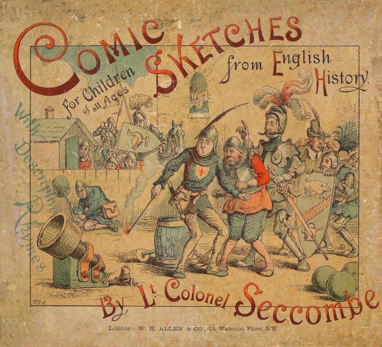 Schizzi Comici dalla Storia Inglese copertina, c1884 da Thomas Strong Seccombe