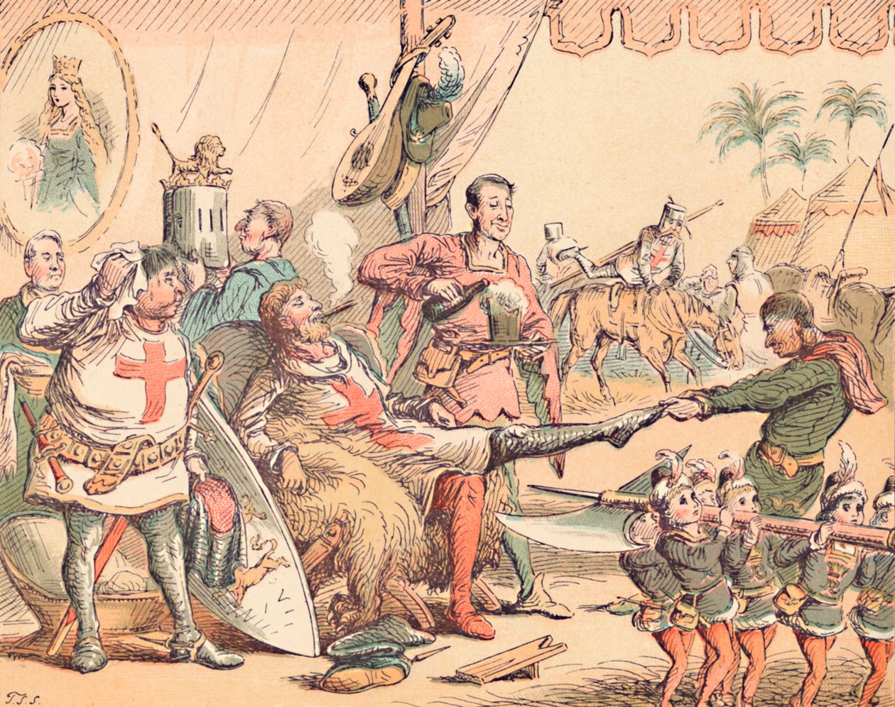 Re Riccardo I in Palestina, c1884 da Thomas Strong Seccombe