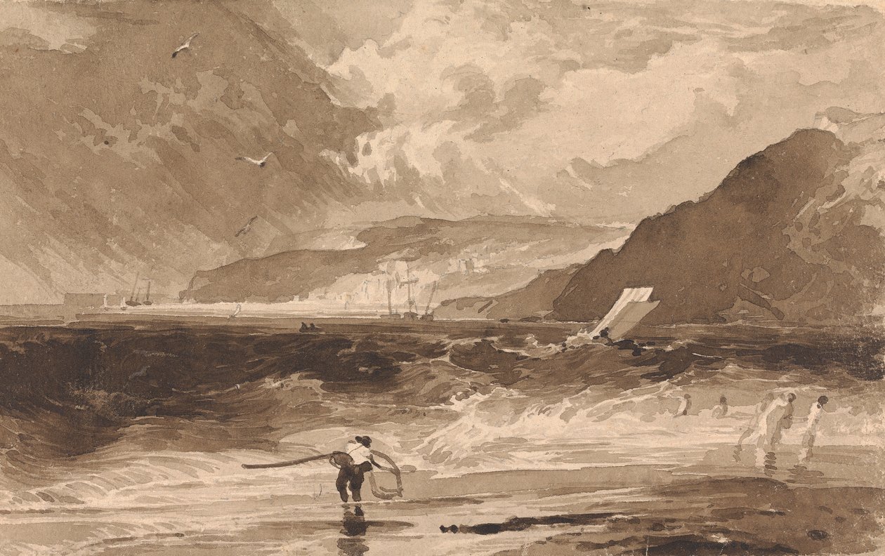 Lyme Regis, Dorsetshire, una burrasca da Thomas Sully