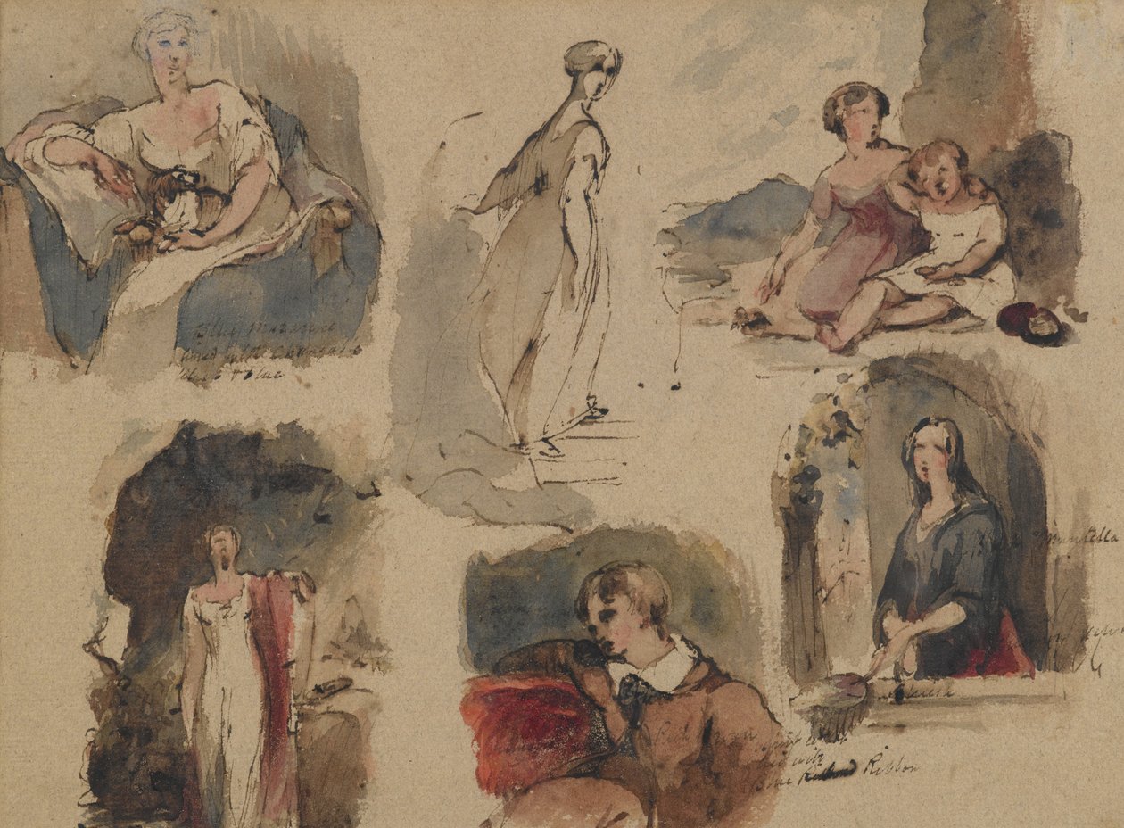 [Senza titolo] (Sei studi di figure) da Thomas Sully