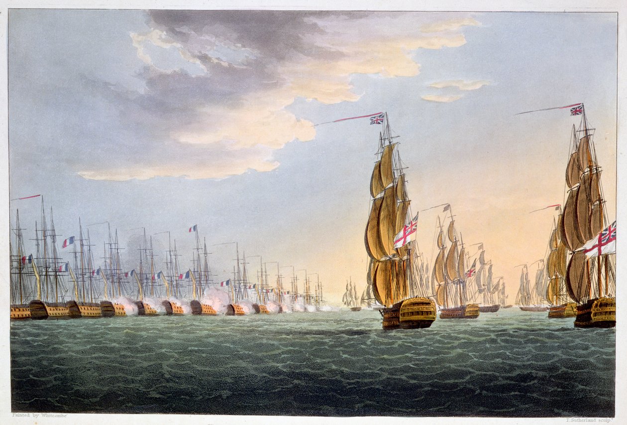 Battaglia del Nilo, 1 agosto 1798 da Thomas Sutherland