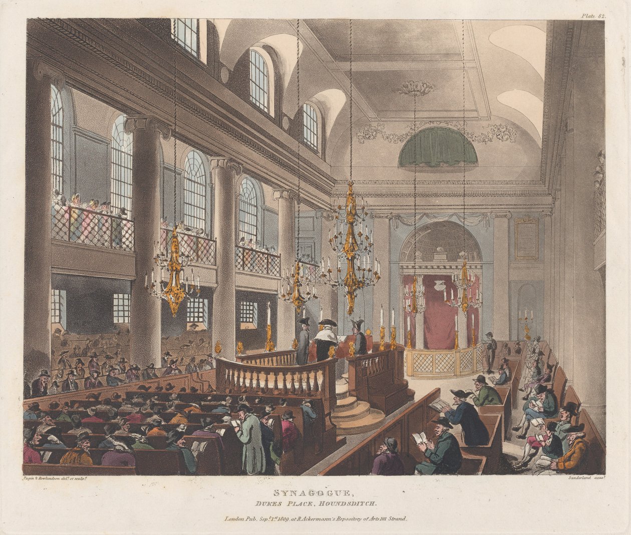Sinagoga, 1 settembre 1809 da Thomas Sutherland