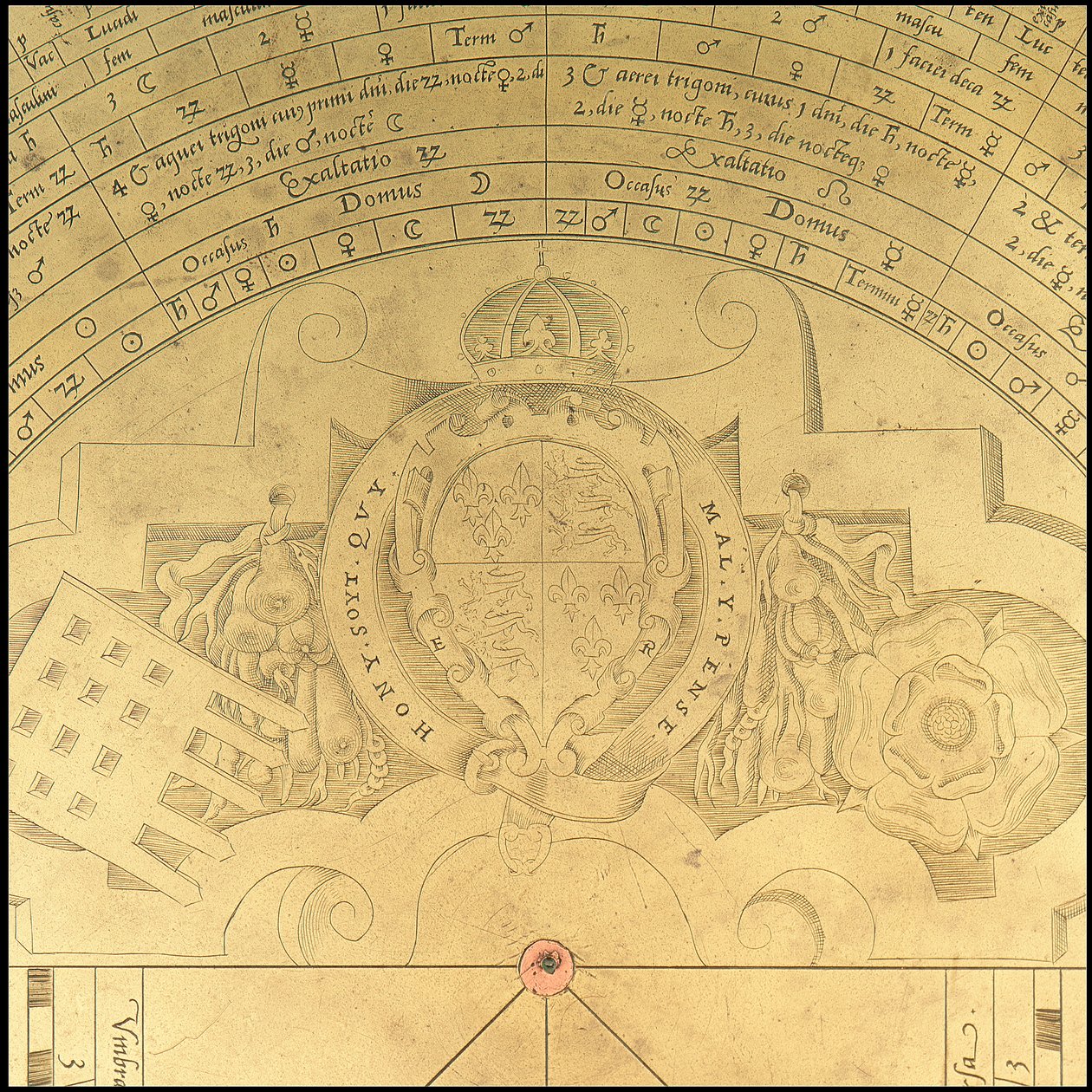 Astrolabio: dettaglio del recto, c.1552 da Thomas & Sutton Henry (c.1624 65) Gemini