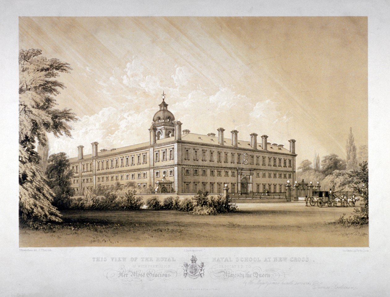 La Scuola Navale Reale a New Cross, Lewisham, Londra da Thomas Talbot Bury