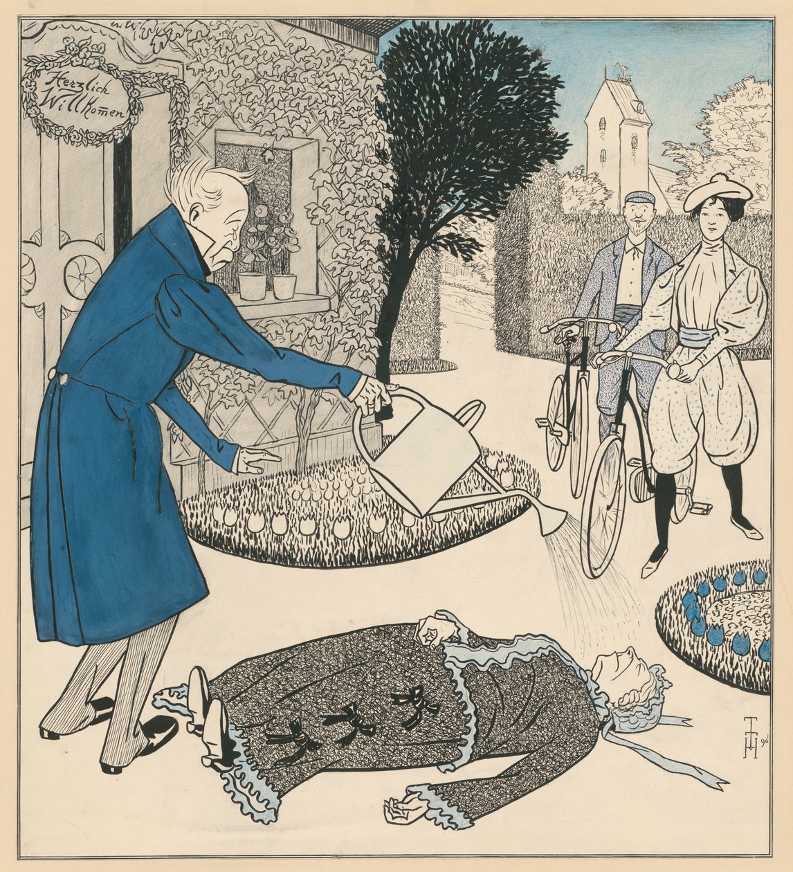 La donna moderna, ovvero una visita alle neo-sposine da Thomas Theodor Heine