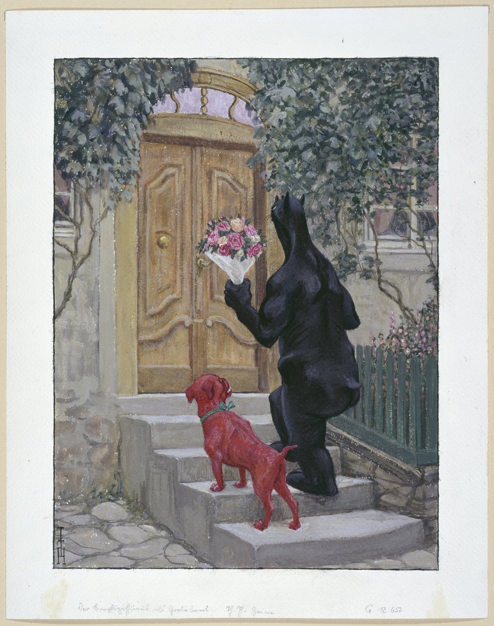 Il Simplicissimus come congratulante da Thomas Theodor Heine