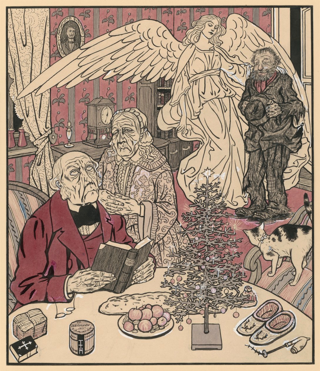 Il figlio prodigo o Il figlio ribelle (Immagini dalla vita familiare, n. 4) da Thomas Theodor Heine